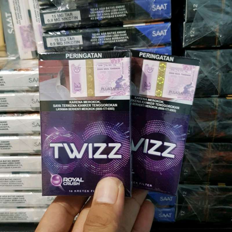 Jual Twizz Royal Purple Rokok Filter - 16 Batang Klik Crush Click ...