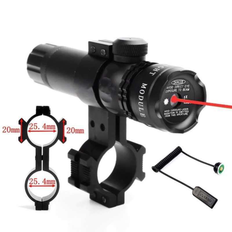 Jual Tactical Red Dot Laser Scope Airsoft + Baterai + Charger Di Seller