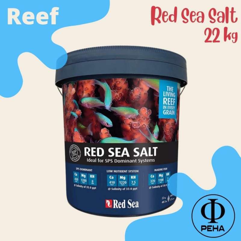 Jual Red Sea Salt 22 kg - ASW Red Sea Bucket 22kg Garam RedSea ASW Mix ...