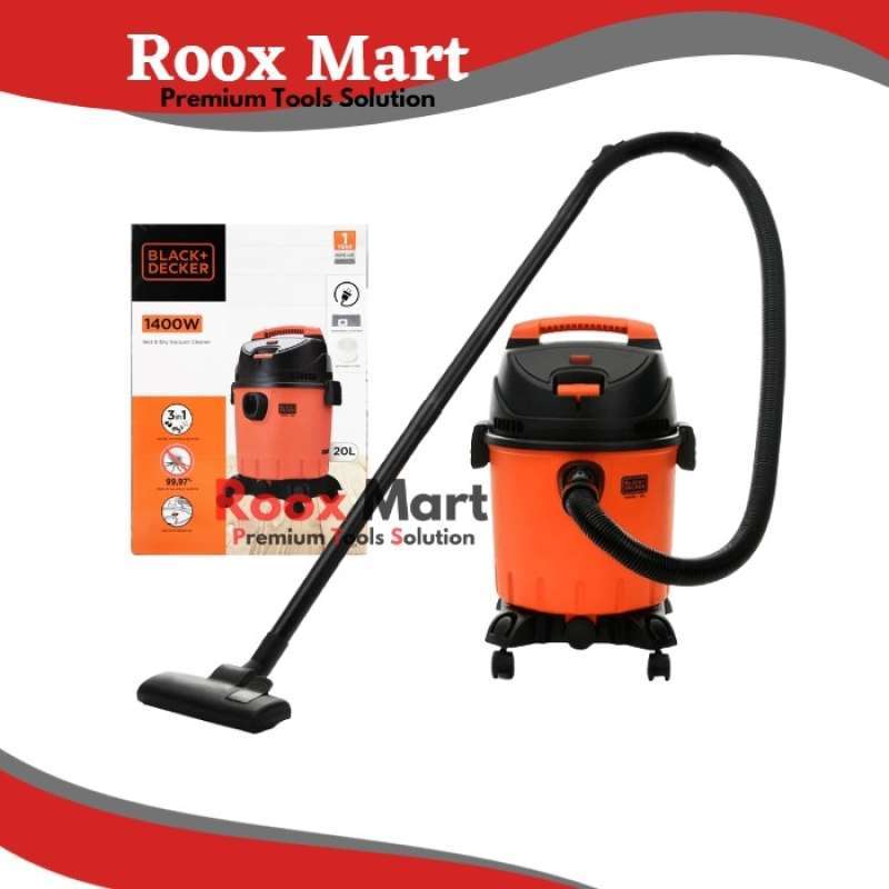 Promo Vacuum Cleaner Wet & Dry 20L Vakum Black+Decker Bdwd 20 Bdwd20