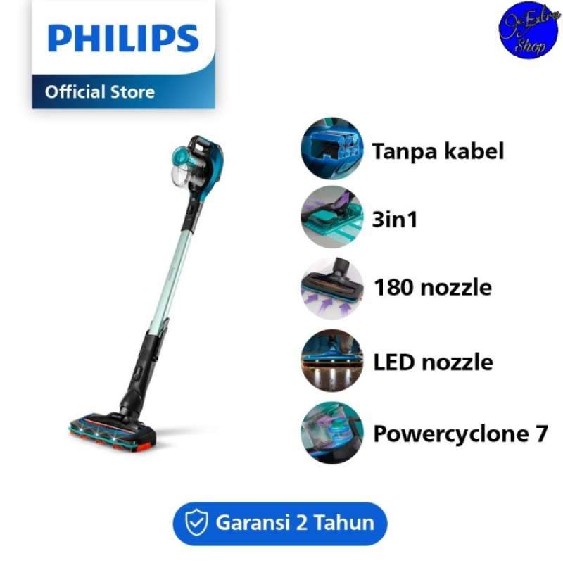 Jual PHILIPS Cordless Stick Vacuum Cleaner FC6728/01 di Seller Edenn