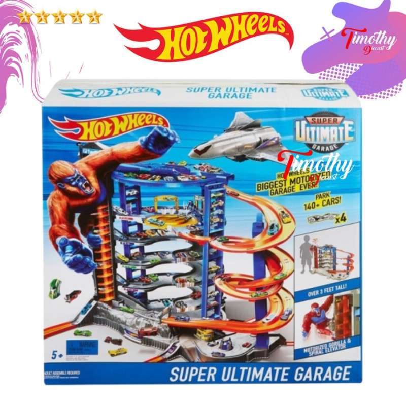 Jual Hot Wheels Super Ultimate Garage Gorilla Track Build Playset Jet Plane di Seller Timothy