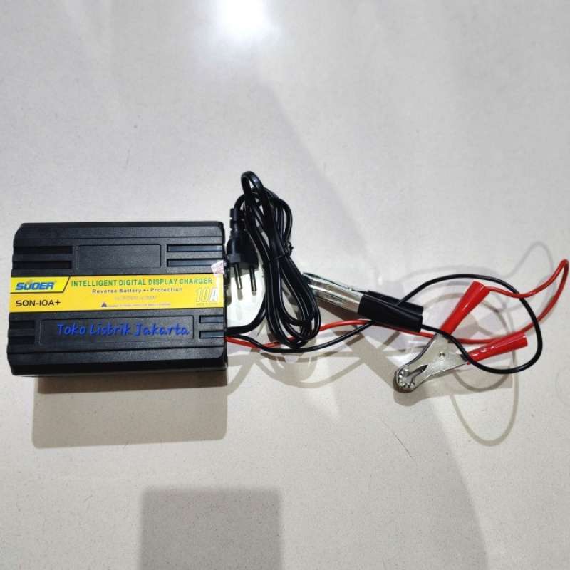 Jual Limited Charger Cas Aki Accu Suoer Mobil Motor Dc 12v 10 Ampere