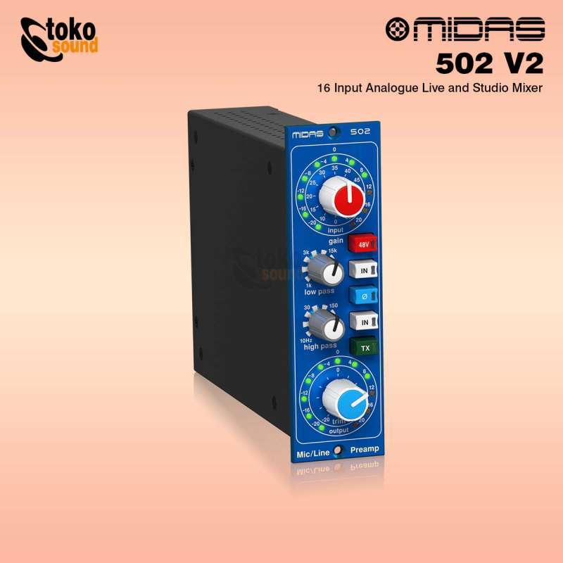 Jual Midas 502 V2 - 500 Series Microphone Preamplifier Di Seller ...
