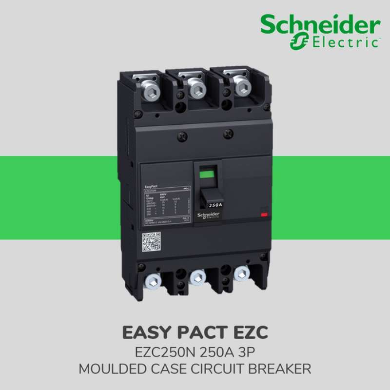 Promo Schneider EasyPact EZC250N Mccb 250A 3P 25Ka EZC250N3250 Diskon 23 di Seller Kamijaya