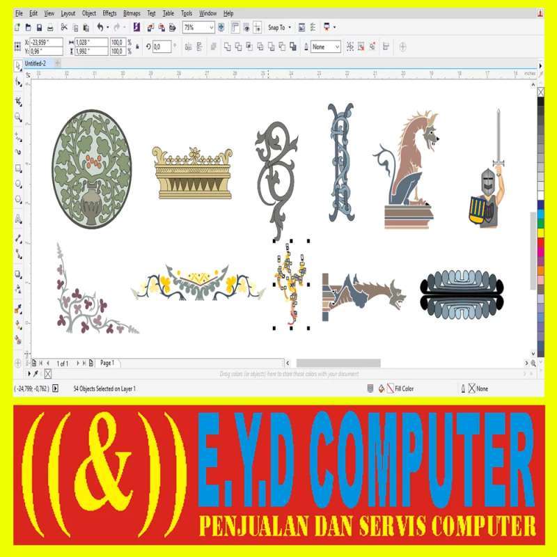 Gambar Ornamen Yang Digunakan Di Coreldraw / 6.4 trace ...