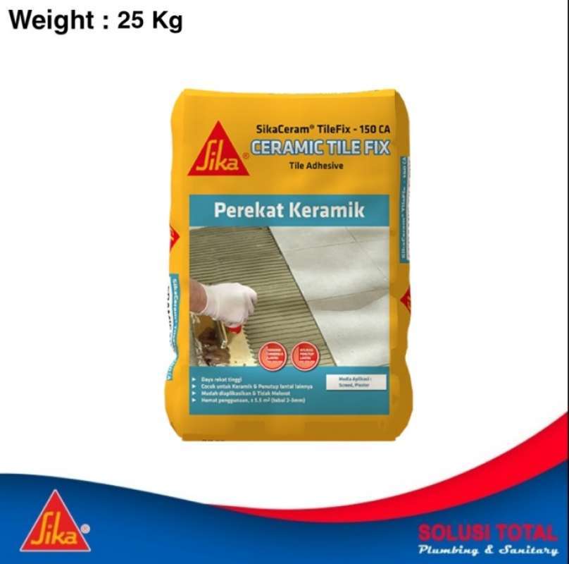 Promo SikaceramÂ® Sika Tile Fix 150 Ca Ceramic 25 Kg Setara Mu 420 ...
