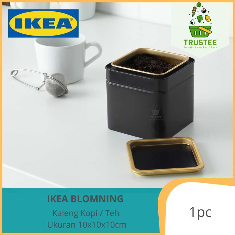 Jual IKEA Blomning Kotak Kaleng Kopi Teh Cofee Tea Box Container uk