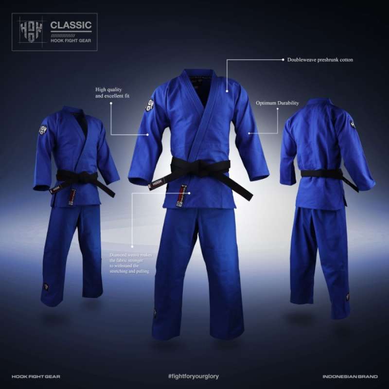 Jual GI JUDO HOOK FIGHT GEAR, JUDO GI HOOK, BAJU JUDO HOOK FIGHT GEAR