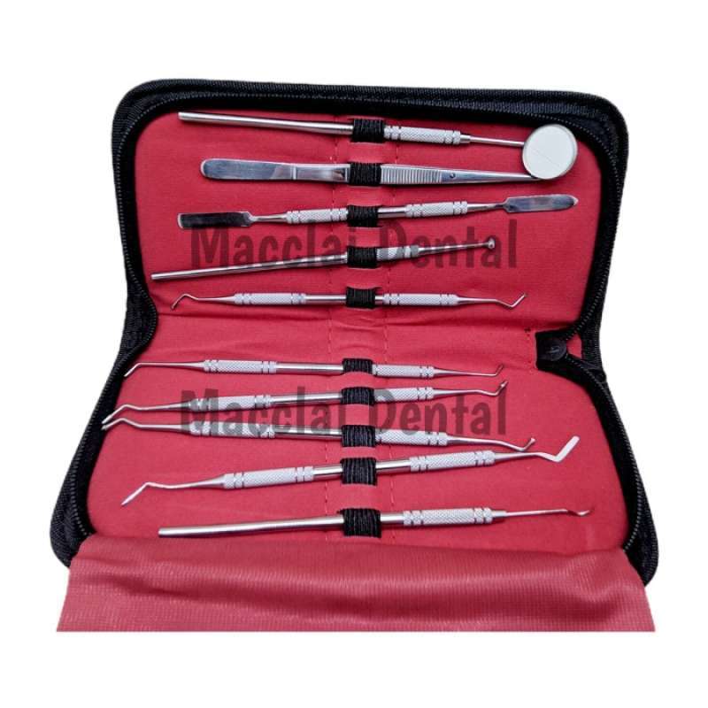 Promo DIAGNOSTIC INSTRUMENT KIT SET DASAR ISI 10 PCS STAINLESS STEEL ...