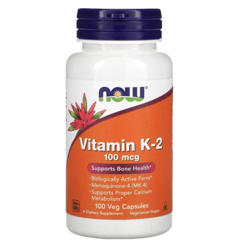 Promo NOW VITAMIN K2 100MCG 100VEG CAPSULES Diskon 33 di Seller Nur
