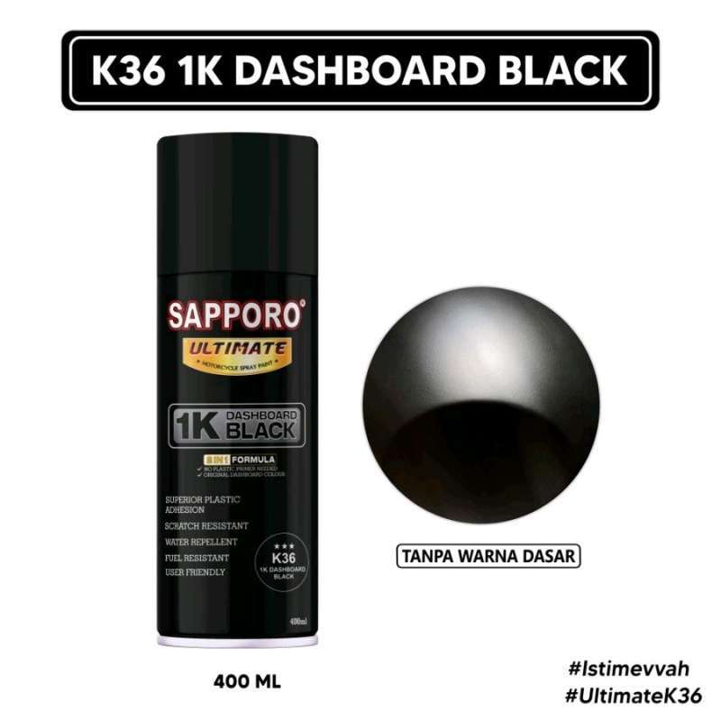 Jual Cat Semprot SAPPORO Dashboard K36 Black Di Seller Surya Makmur 