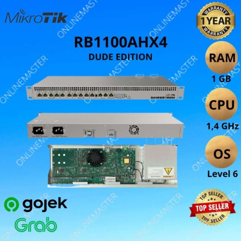 Controller Router Rb1100dx4 Promo Mikrotik Router RB1100Dx4 Dude Edition 1U Rackmount Diskon 23% di ...
