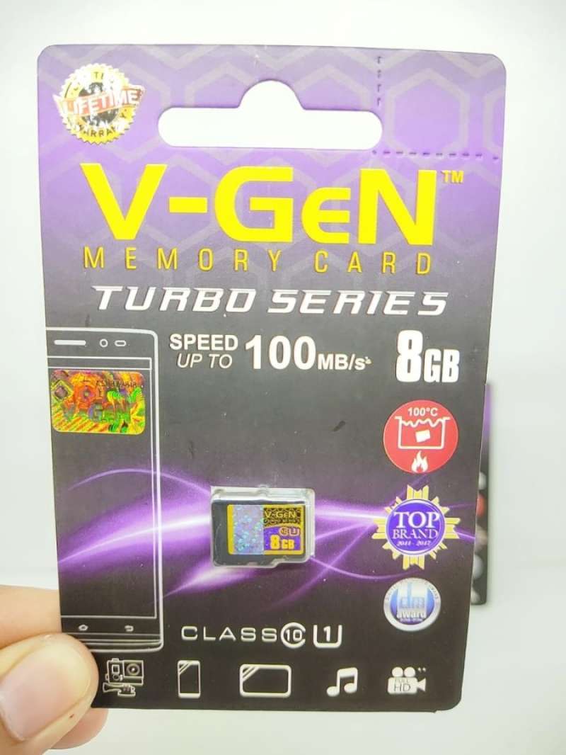 Promo Memory Card VGen 8GB Turbo Series 85mbps mSD MMc Class 10
