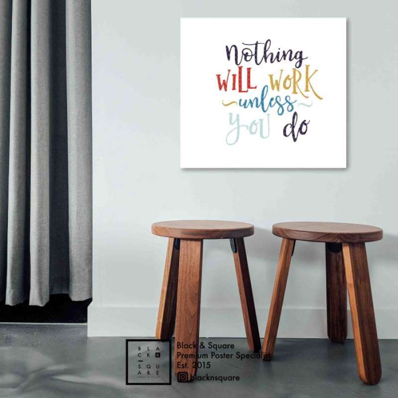 Borderless Quotes Promo Premium Poster - Unless You Do Quotes - Borderless Frame 40x40cm ...