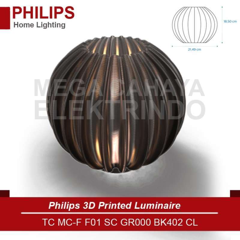Promo PHILIPS 3D Printed Luminaire TC MC F F01 SC GR000 BK402 CL 
