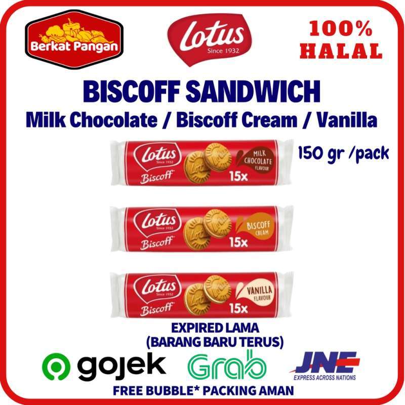 Jual Lotus Biscoff Sandwich Milk Chocolate Vanilla Biscoff Cream