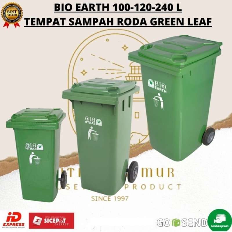 Jual GREEN LEAF BIO EARTH / TEMPAT SAMPAH RODA 100120240 LITER di
