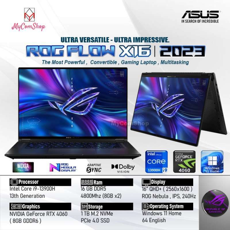 brotect Pellicola Protettiva Opaca per ASUS ROG Flow X16 Pellicola