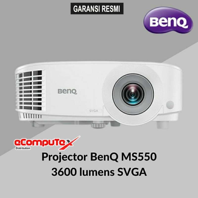 Jual PROYEKTOR BENQ MS550 DLP XGA 3600 LUMENS / PROJECTOR MS 550 HDMI SVGA GARANSI RESMI di