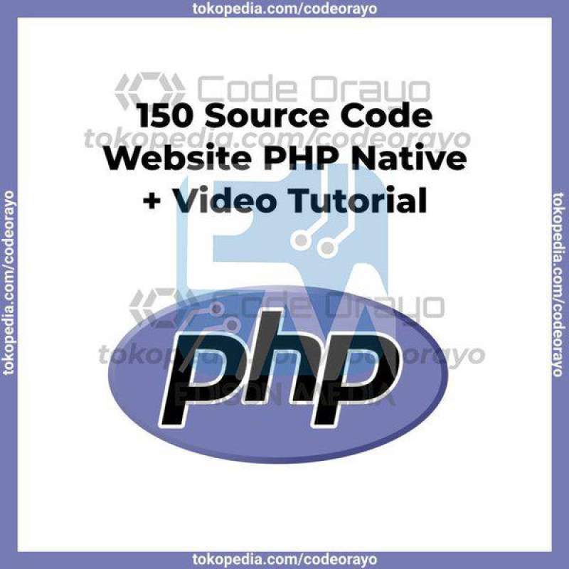 Jual Project 150 Source Code Website Php Native Video Tutorial Di ...