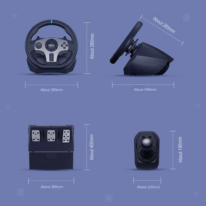 Promo PXN V9 Pro Gamepad Racing Manual Transmission Vibration For PC/PS