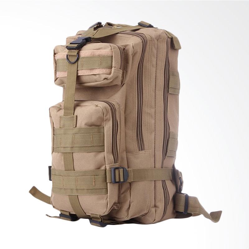 Jual Army Canvas Military Tactical Backpack Pria Khaki di Seller