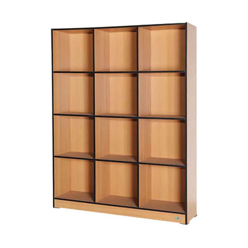 Jual MD Furniture Natural 0301 Rak  Buku  12 Kotak  Online 