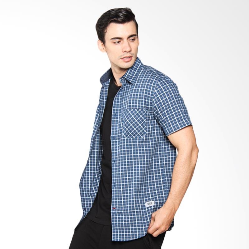 Jual Greenlight Men Shirt Kemeja Pria Blue 208041711 Jual Greenlight Men Shirt Kemeja Pria Blue 208041711