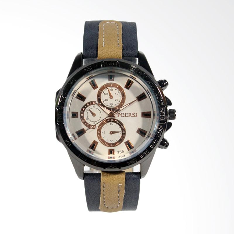 5 Pointer Solid Stainless Steel Dengan Double Gelang Jam 