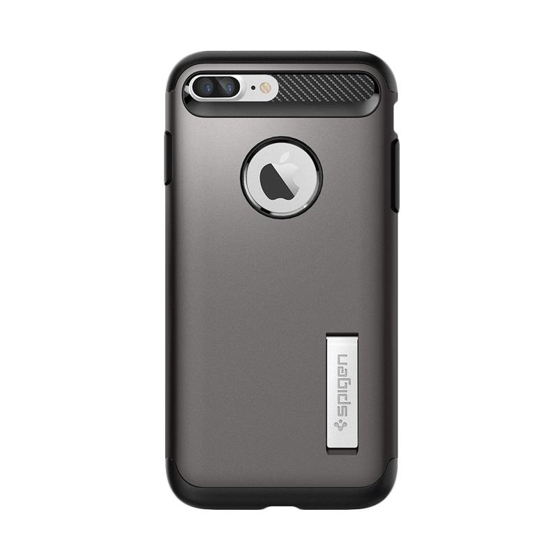 Jual Spigen Slim Armor Casing for iPhone 7 Plus - Gunmetal 