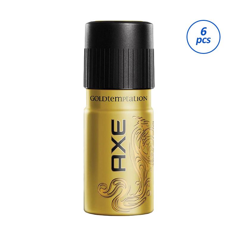 jual axe bodyspray gold temptation deodorant 150 ml 6 pcs jual axe bodyspray gold temptation deodorant 150 ml 6 pcs