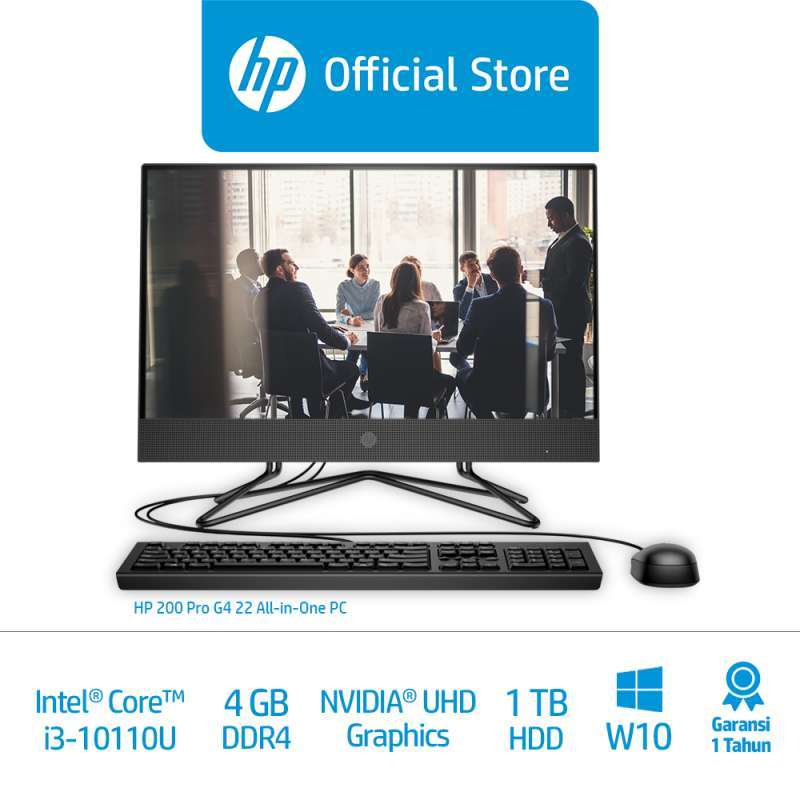 Jual Hp 200 Pro G4 22 Allinone Pc Desktop Pc (1a233pa) / 21.5 / Intel