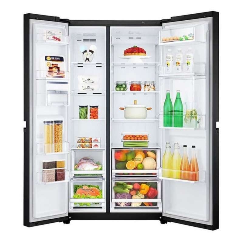 Promo Kulkas Lg Gcc247uguv Side By Side Inverter 675 Liter Diskon 7