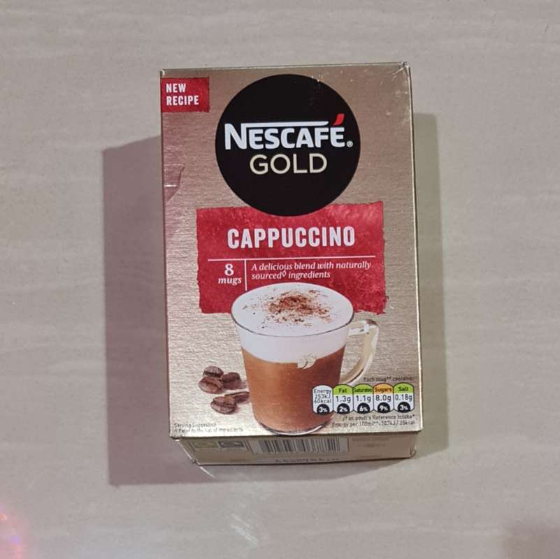 Jual Nescafe Gold Instant Premix Coffee Cappuccino 8 Mugs di Seller