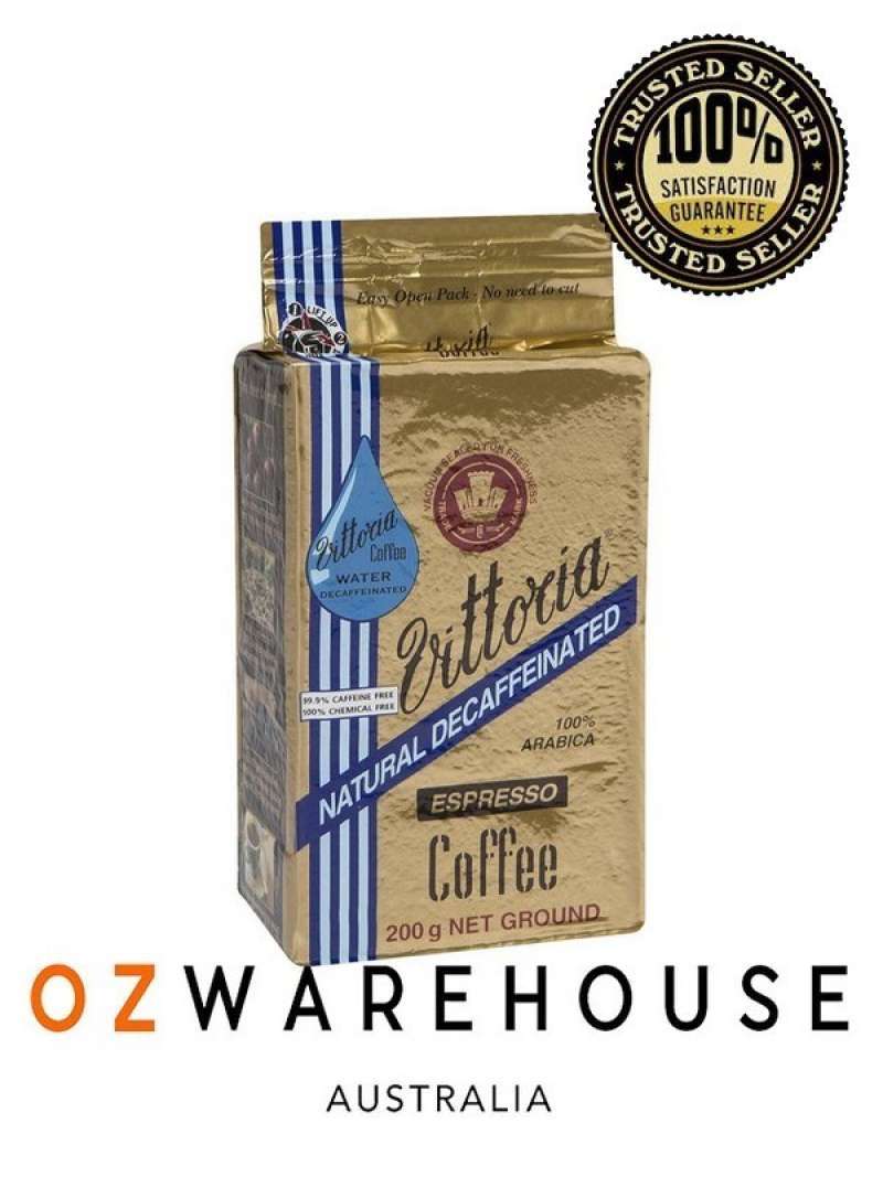 Jual Vittoria Decaffeinated Ground Coffee Espresso 200g di Seller
