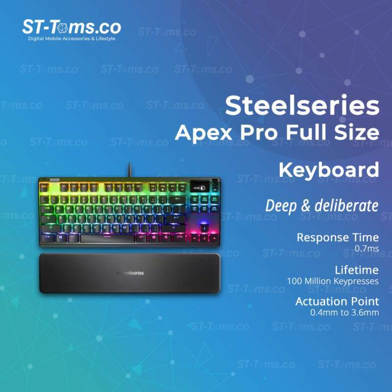 Jual Steelseries Apex Pro Full Size Mechanical Gaming Keyboard OLED