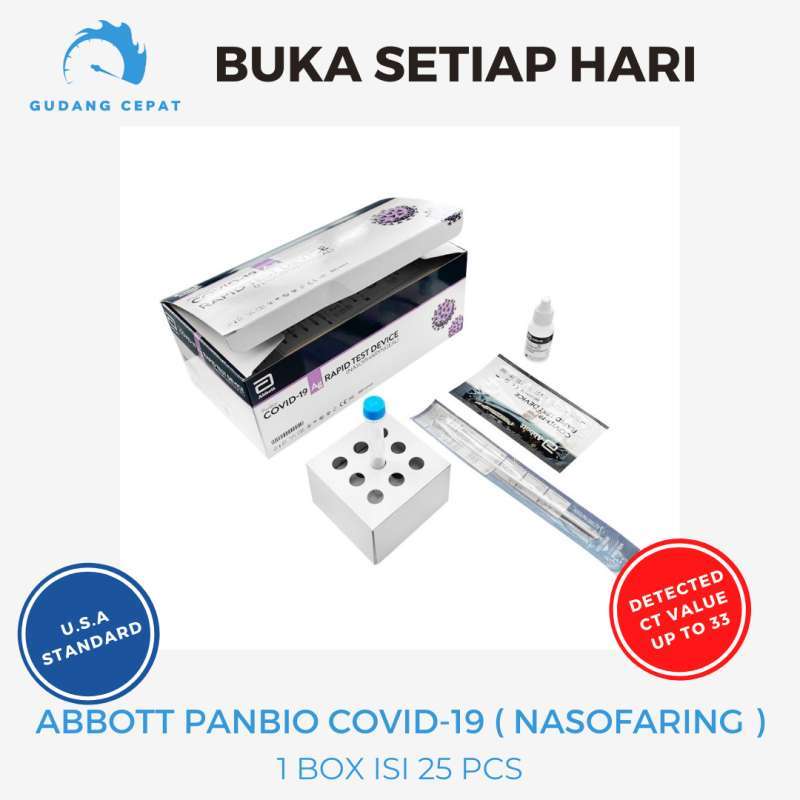 Jual Abbott Panbio Antigen Swab Covid 19 Rapid Test Device 1 Box isi