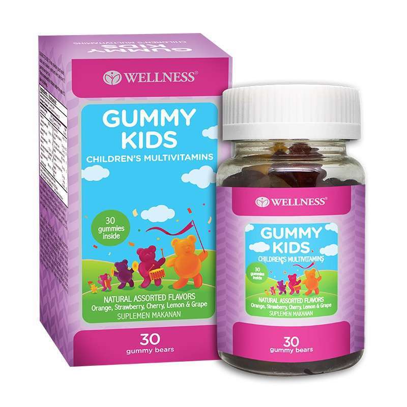 Jual Wellness Gummy Kids Children's Multivitamins Vitamin C dan E Untuk