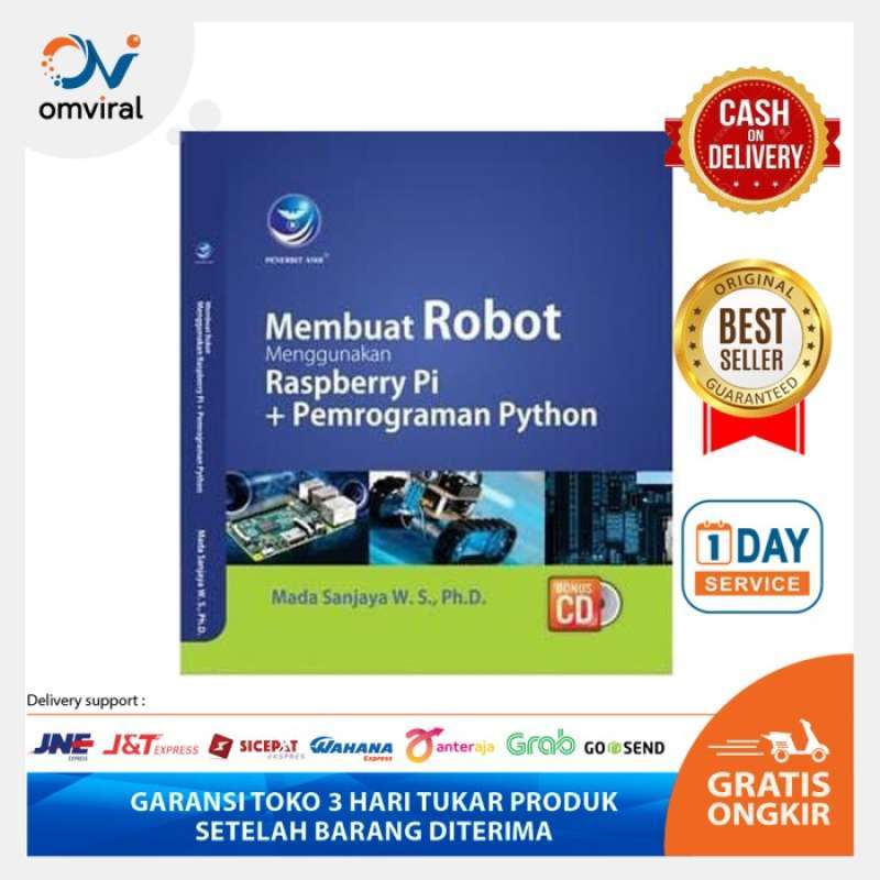 Jual Buku Membuat Robot Menggunakan Raspberry Pi + Pemrograman Python ...
