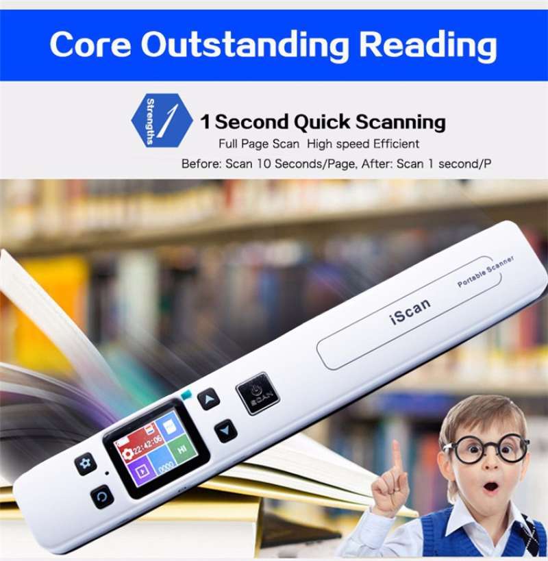 Jual Scanner Reader Portable Full Color 1050dpi Scan Scaner Portabel ...