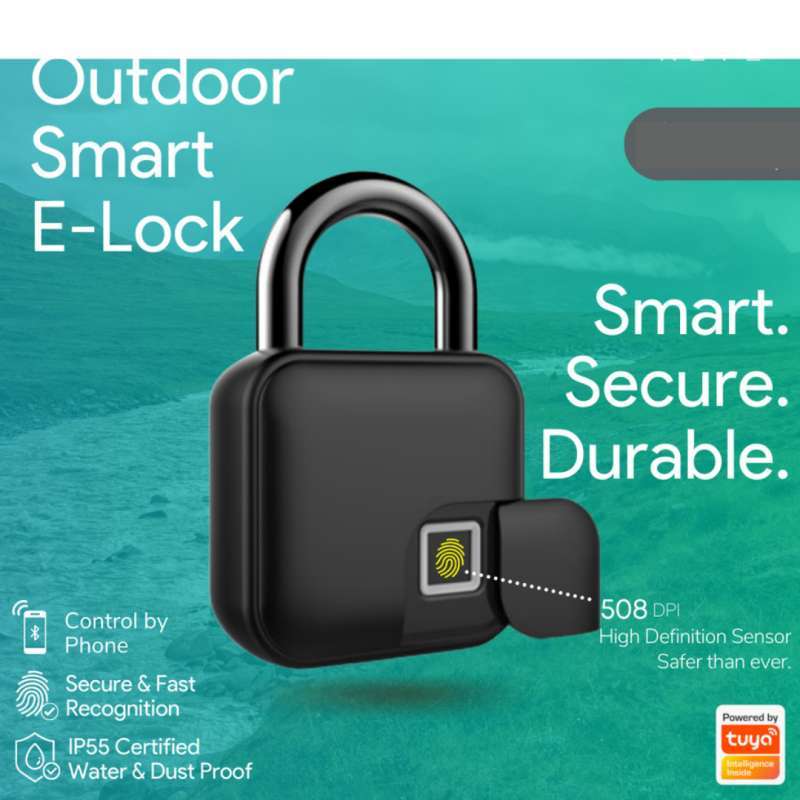 Jual Reve Outdoor Biometric Smart Elock, Gembok Pintar Wireless Iot Di
