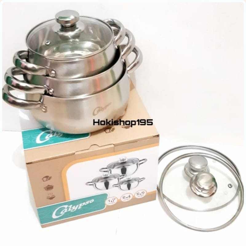 Promo Panci Set Calypso High Quality Stainless Steel/Panci Soup Calypso
