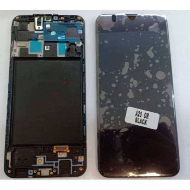 Promo Layar LCD TS Touchscreen Frame Fullset Samsung A20