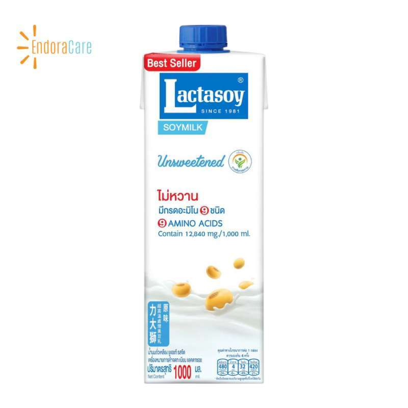 Jual LACTASOY Soy Milk Susu Kacang Kedelai UHT Rasa UNSWEETENED 1L di
