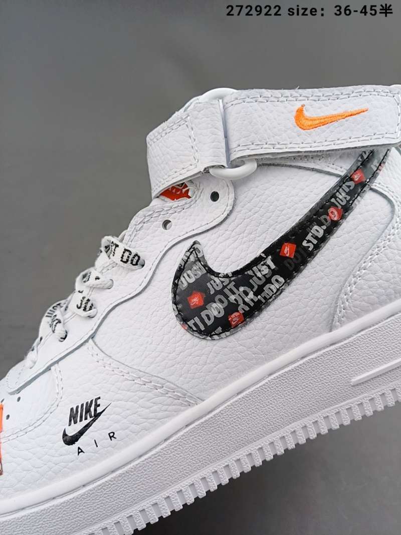 Just Do It Air Force 1 White Jual NIKE Air Force 1 just do it air force high top co branded shoes