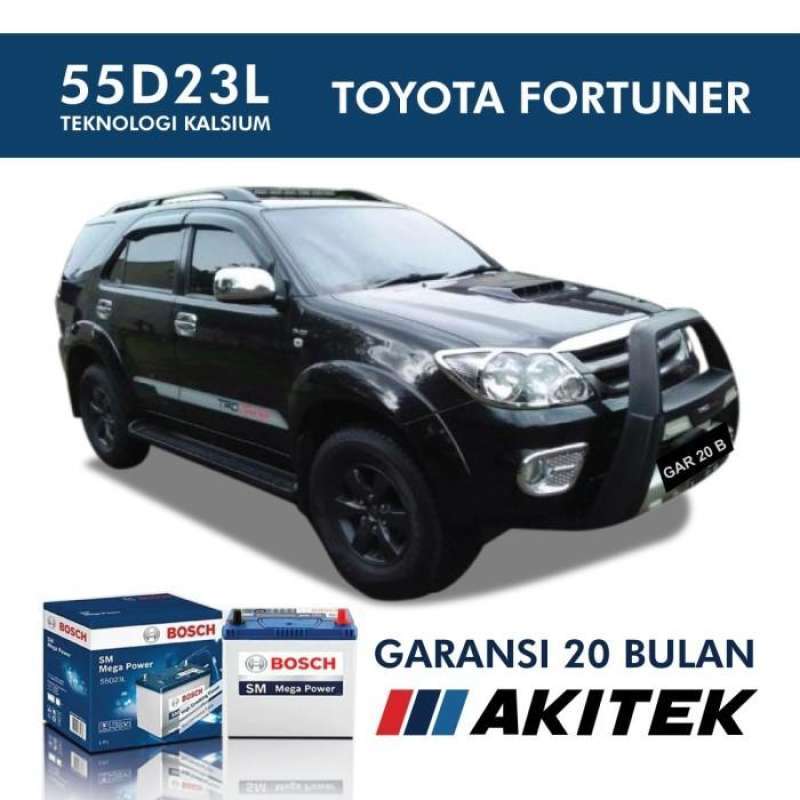 Jual Aki Mobil Toyota Camry 55D23L MF Bosch Aki Kering (Gosend & Grab