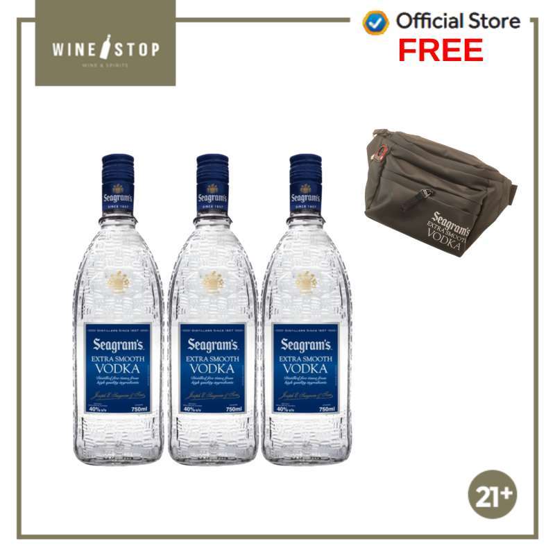 Jual Seagrams Vodka 750ml Free Waist Bag di Seller Winestop Official