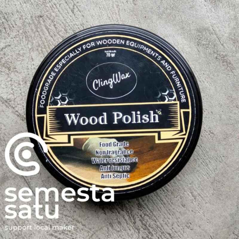 Jual wood polish wax kayu foodgrade poles pernish peralatan makan kayu di Seller Semesta Satu