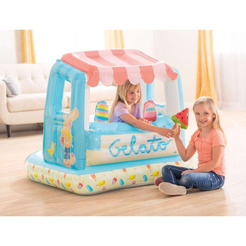 Jual INTEX 48672 Ice Cream Stand Inflatable Playhouse and Pool di